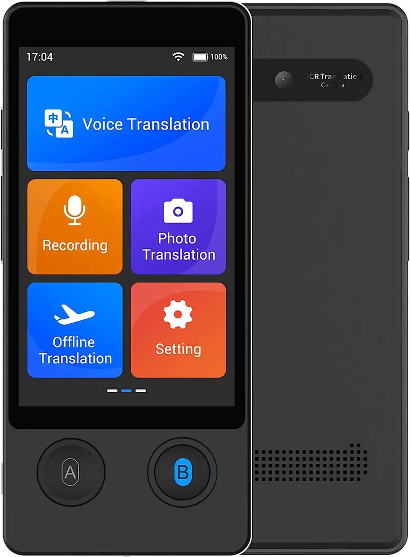 Ai-Powered Portable Translator With 144-Language Support, 3.7" Touchscreen & Real-Time Two-Way Voice Translation 1