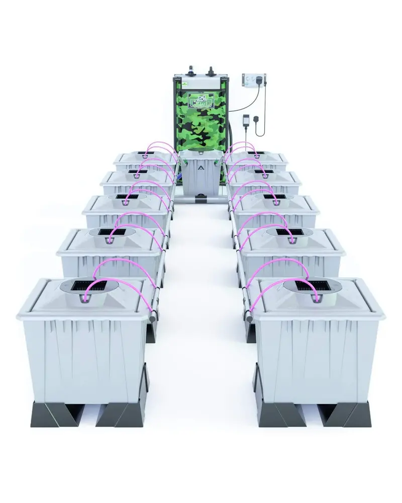 Alien Aero™ 10-Station 30L Hydroponic Grow System – Silver Series Pro 1