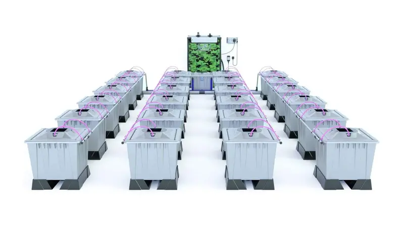 Alien Aero™ 24-Station 30L Hydroponic Grow System – Silver Series Pro 1