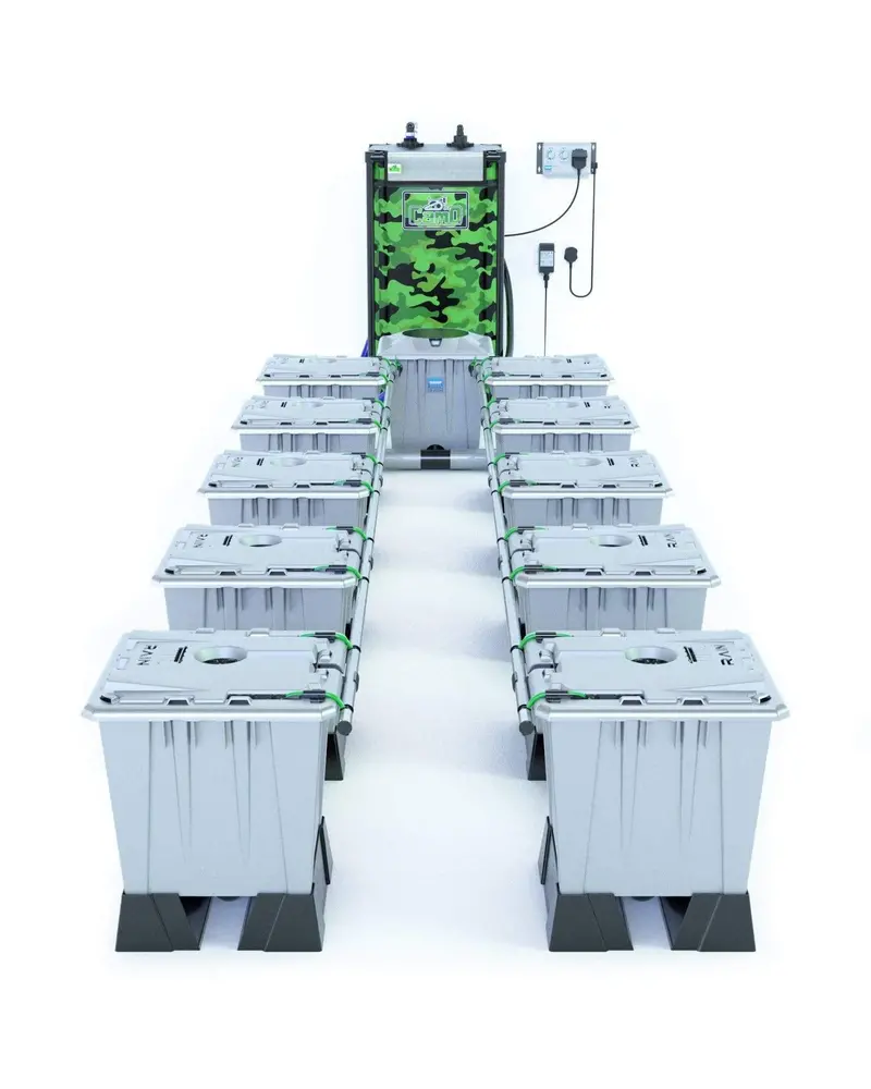 Alien Rain™ 10-Plant 15L Pro Silver Hydroponic System 1