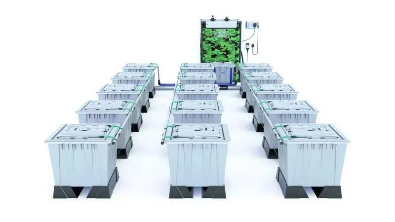 Alien Rain™ 15-Plant 30L Pro Silver Hydroponic System 1