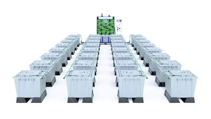 Alien Rain™ 32-Plant 30L Pro Silver Hydroponic System 1