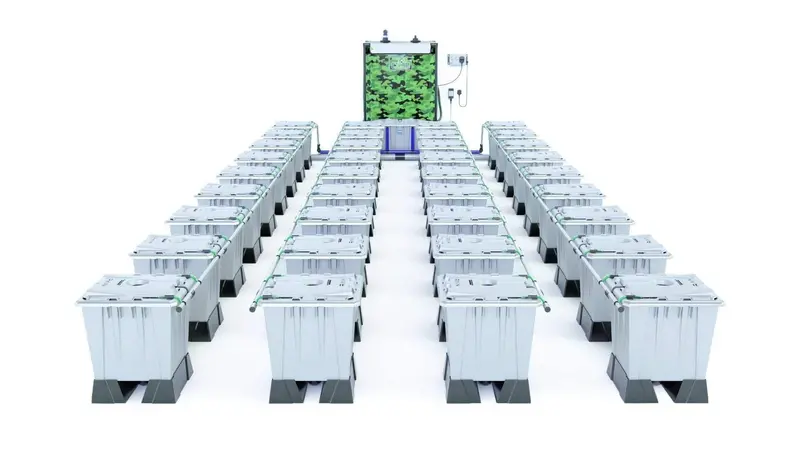 Alien Rain™ 36-Plant 15L Pro Silver Hydroponic System 1