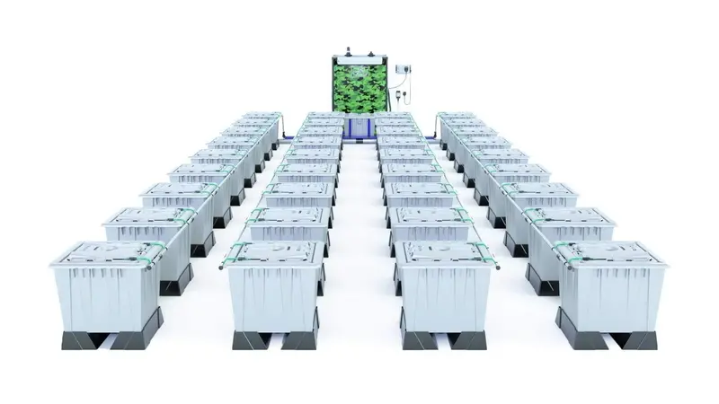 Alien Rain™ 36-Plant 30L Pro Silver Hydroponic System 1