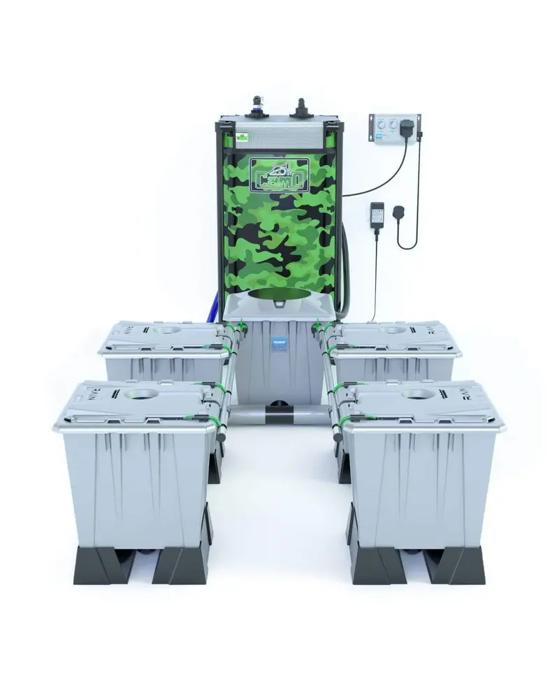 Alien Rain™ 4-Plant 15L Pro Silver Hydroponic System 1