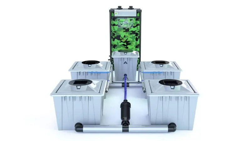 Alien Rdwc 4-Station 36L Hydroponic System – Silver Series Pro 1