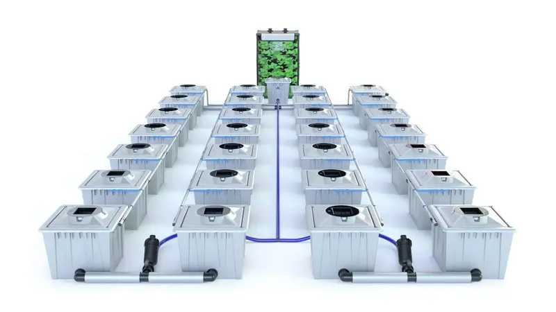 Alien Rdwc Pro Silver Series – 28-Plant Hydroponic System (36L Reservoir) 1