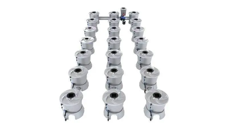 Alien Rdwc V-System – 21-Pot Recirculating Deep Water Culture Tray 1