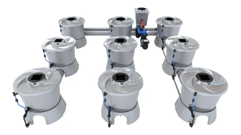 Alien V-System – 9-Pot Flexible Hydroponic Configuration 1