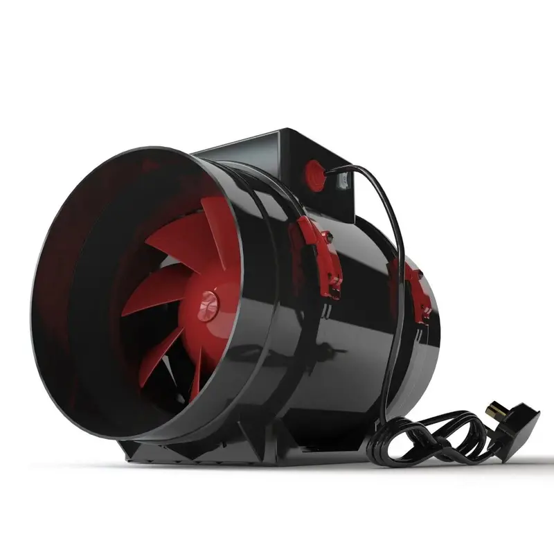 Black Orchid Hybrid Flo Twin-Speed Extraction Fan – High-Pressure Quiet Fan For 4", 5", Or 6" Ducts 1