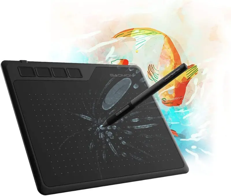 Gaomon S620 Graphics Tablet – 6.5×4 Inch Active Area, 8192-Pressure Levels, 4 Programmable Express Keys, Battery-Free Stylus For Artists & Osu Gamers 1