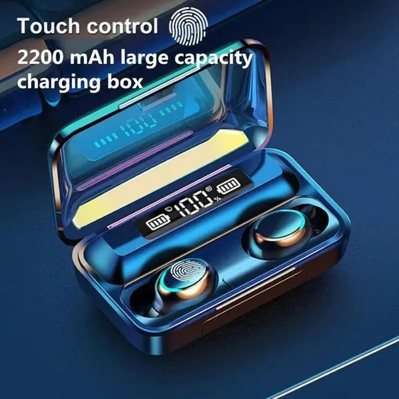 Ipx7 Waterproof Bluetooth Sport Headphones – Stereo Hifi Audio, Cvc 8.0 Noise Cancellation & Charging Case With Power Bank Function 1