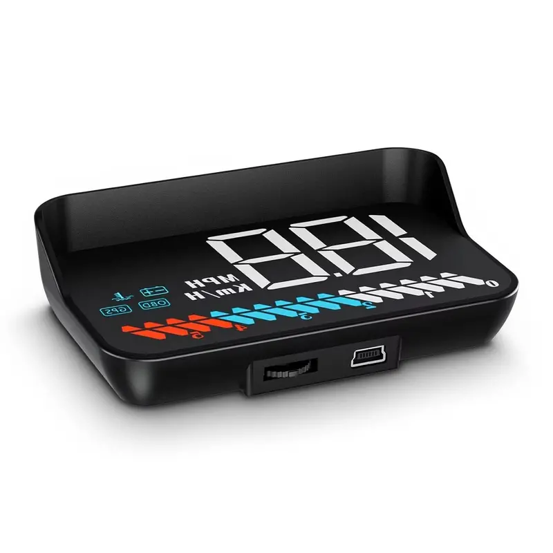 M7 Smart Hud Display – Obd/Gps Vehicle Monitor For Speed, Engine Rpm, Voltage, Coolant Temp, And More 1