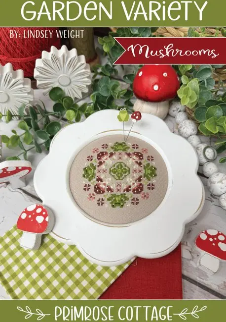 Mushroom Garden Embroidery Theme 1
