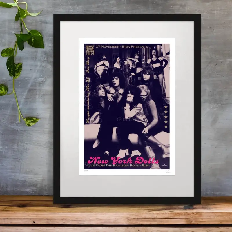 New York Dolls Vintage Tour Poster — Original 1970S Rock Memorabilia 1