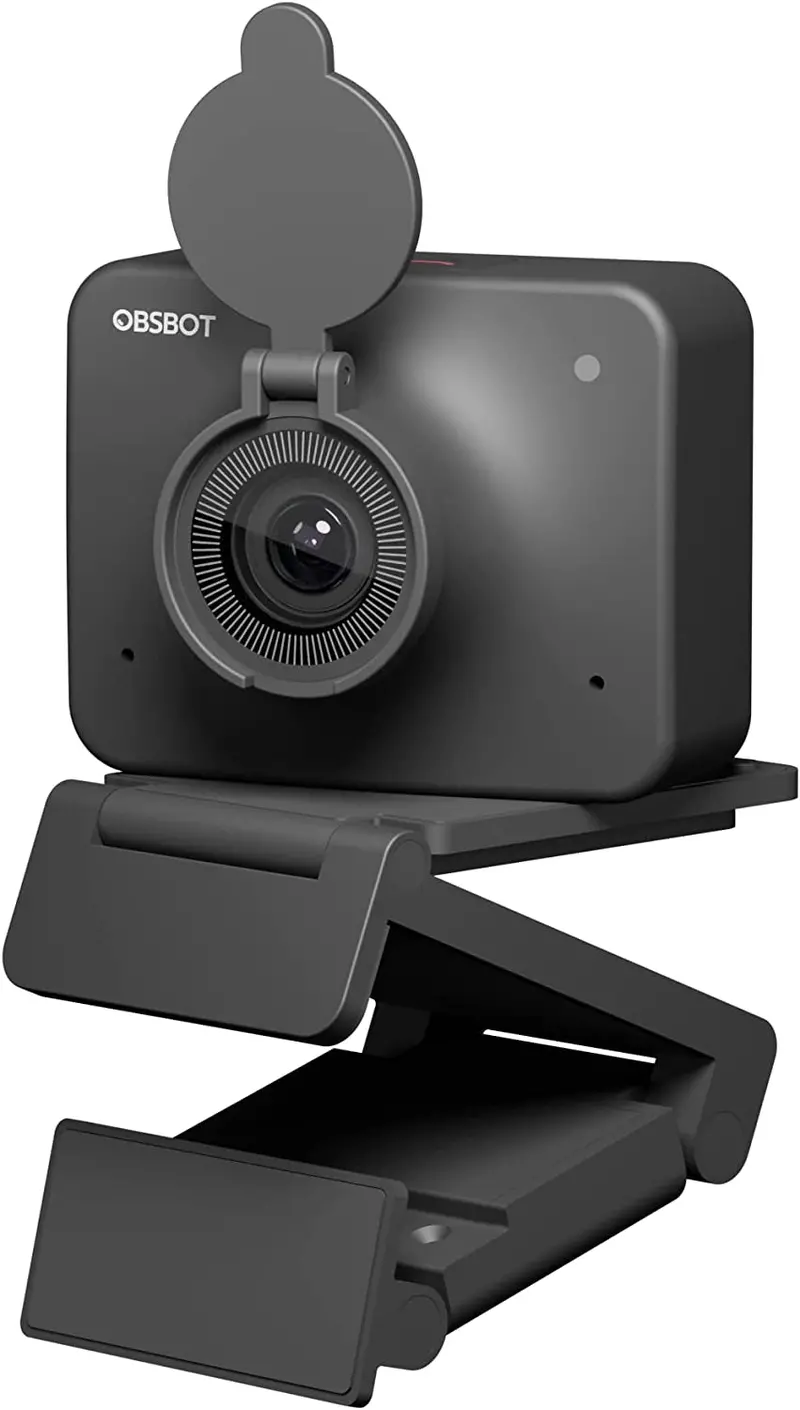 Obsbot Meet Ai Webcam – 1080P 60Fps, Smart Auto-Framing, Background Blur & Replacement, Hdr Streaming Camera 1