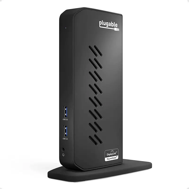 Plugable Usb 3.0 & Usb-C Laptop Docking Station – Dual Hdmi Display, Gigabit Ethernet, Audio, And Six Usb Ports For Mac And Windows Laptops (Black) 1