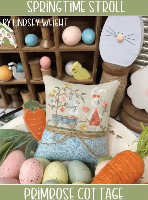 Springtime Nature Walk Cross-Stitch 1