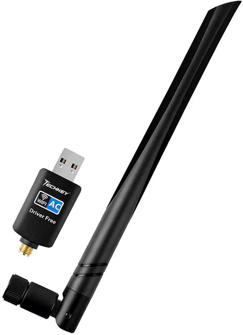 Techkey Dual-Band 600Mbps Wi-Fi Usb Adapter – 2.4Ghz/5.8Ghz Ac1200 Wireless Network Card For Windows & Macos 1