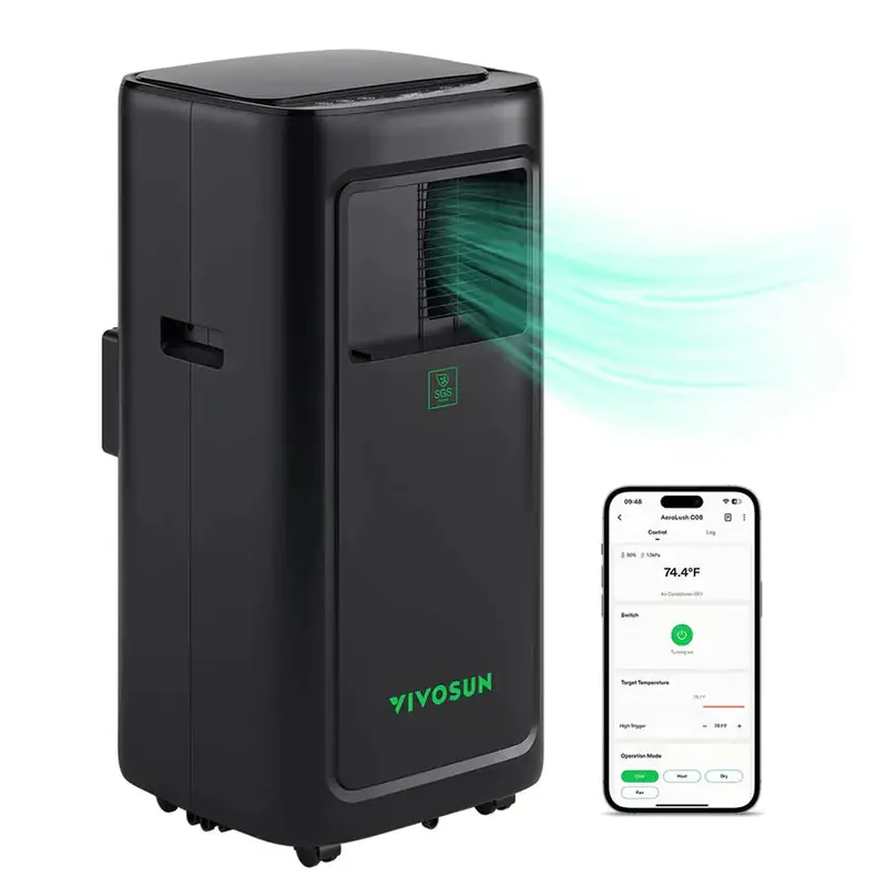 Vivosun Aerolush C08 Smart 8000 Btu Grow Room Air Conditioner With Climate Sensor 1