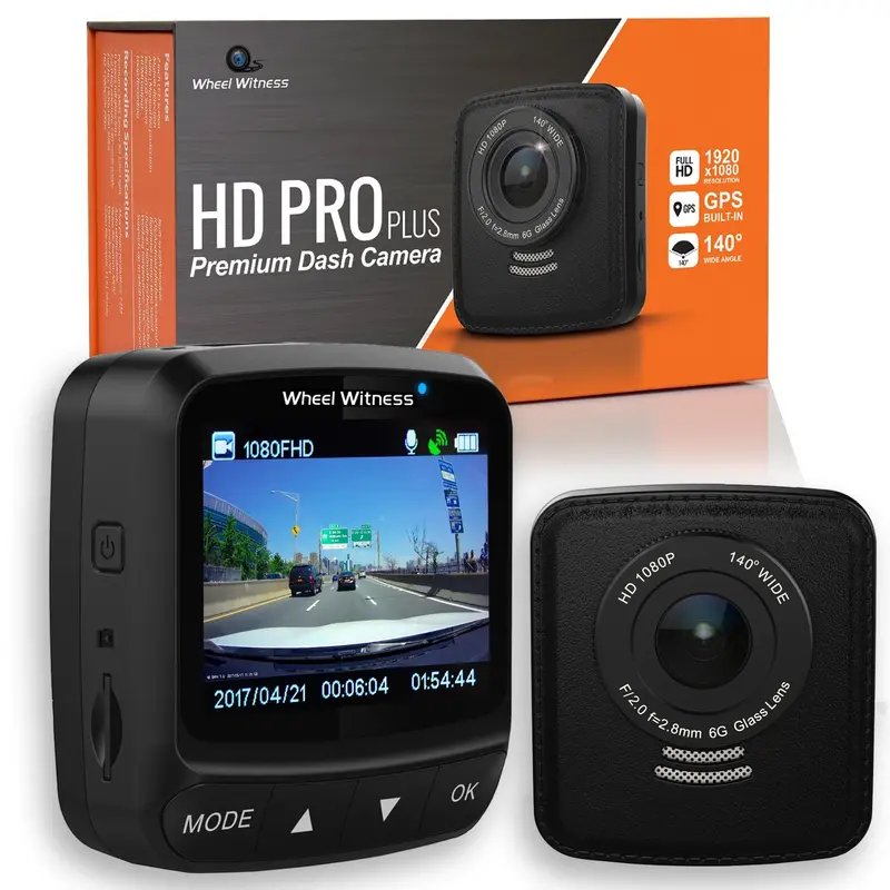Wheel Witness Hd Pro Plus Dash Cam – Premium Front-Facing Vehicle Recording System With High-Definition Video 1